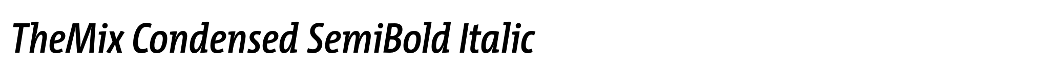 TheMix Condensed SemiBold Italic image